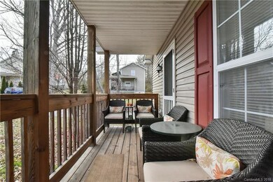 Covered Front Porch Fits Chairs and Table
