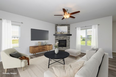 Gas Fireplace in Living Room