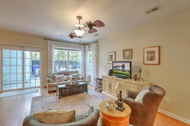 Living room facing rear courtyard