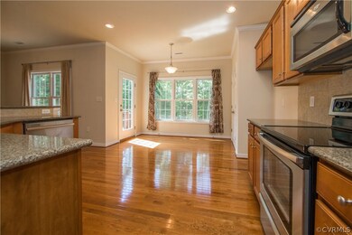 Breakfast room off kitchen.