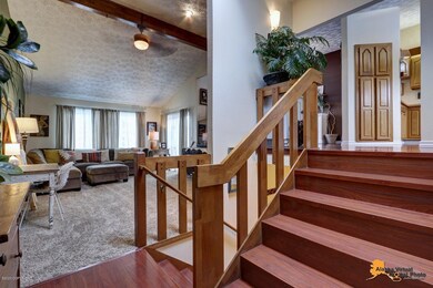 Architecturally open floor plan