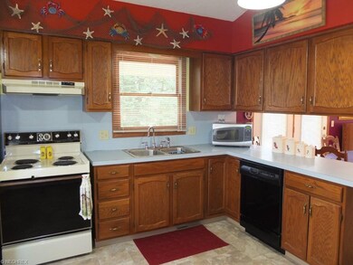 Kitchen is open to the dining room and great room.