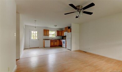 Living room open to kitchen