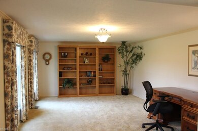 Spacious Living Room is neutral. (Wall backs to Fa