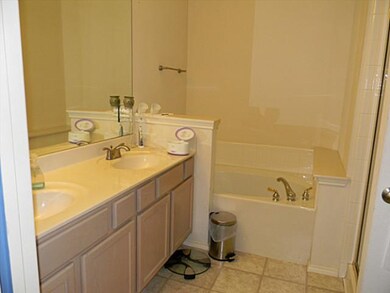 Master bathroom with garden tub and separate showe