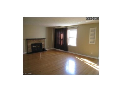 Large living room with fireplace and hardwood floo