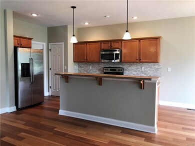 Kitchen with breakfast bar.