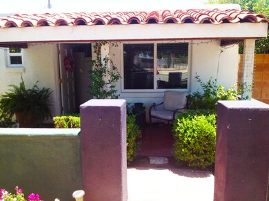 Welcoming entry courtyard
