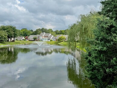 Pond behind condo
