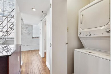 The unit has a washer/dryer inside the unit.