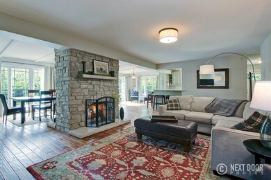 Open Floor Plan with Double Sided Stone Fireplace!
