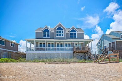 Back view of home from the beach