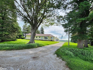 Looking down the drive from the road