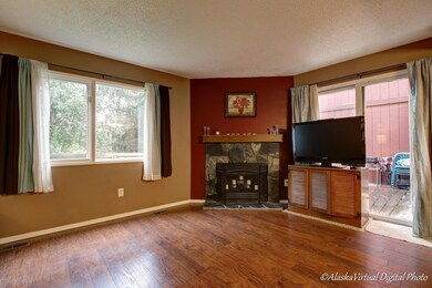 Wood-burning fireplace