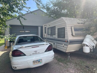 Garage has room for parking in front of garage