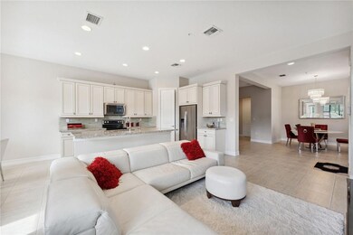 Living room and kitchen