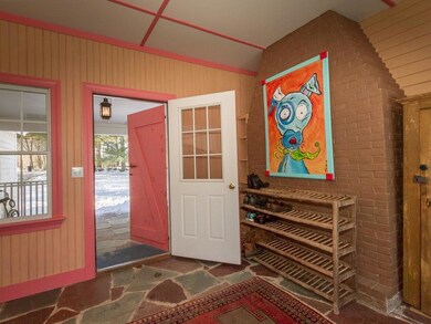 With a flagstone floor, now being...