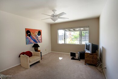 Family Room with Backyard Views