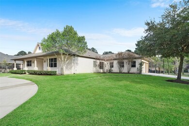 Large size yard and side load, 3 car, garage.
