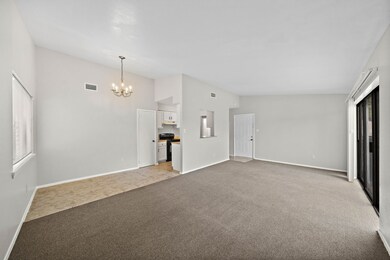 Spacious living room and dining room