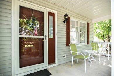 The front porch welcomes guests and provides a quiet place to relax.