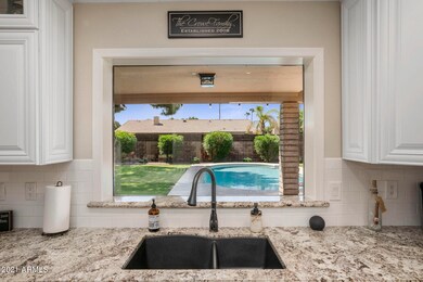 Kitchen View to Backyard