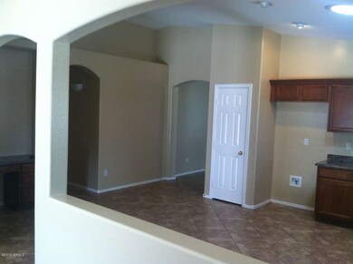 Kitchen Arch leading into family room