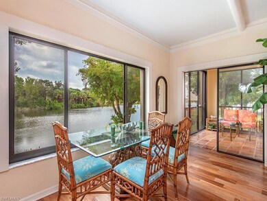 Lake view from dining area