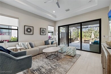 Living room featuring light wood finished floors,