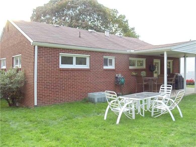 Exterior Back. REAR COVERED PORCH,NICE DEEP, LEVEL