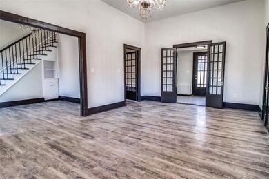 Living room into dining room and office nook