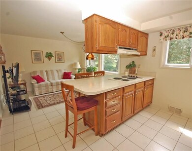 Kitchen is open to the family room.