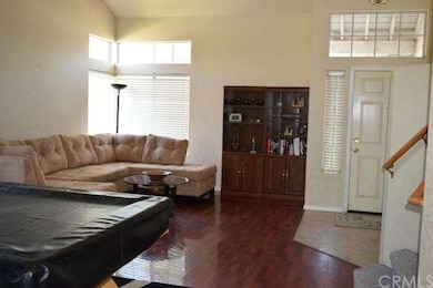 Entry into living room and formal dining area