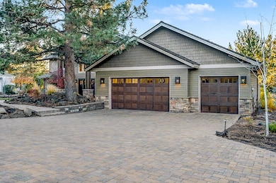 Large flat paver drive and guest parking