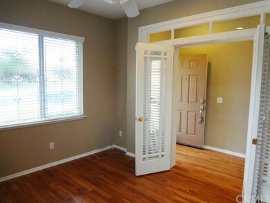 Light and airy office with french doors.