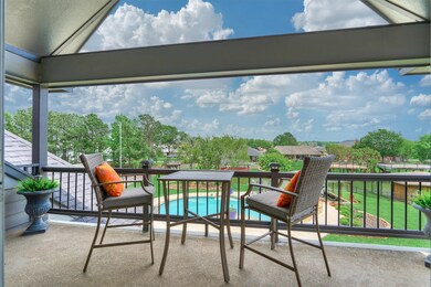 The upstairs balcony is the perfect place to relax and enjoy the views!