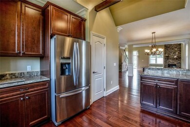 The open floor plan is ideal for entertaining.