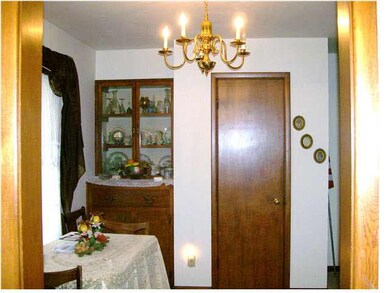 Dining Area / Living Room with Built in China Hutc