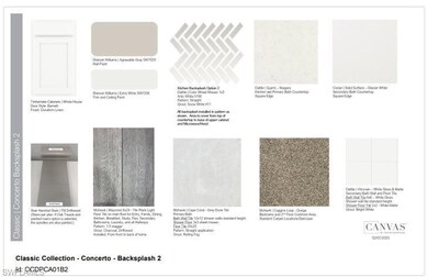 Design selections. This home is currently under co