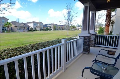 Front porch with a view of the park