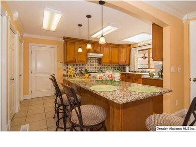 It has a large open kitchen with granite counters!