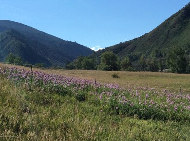 CANYON VIEW WITH HAY FILEDS