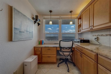 Desk area inside kitchen