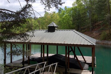 Fabulous covered dock in place.