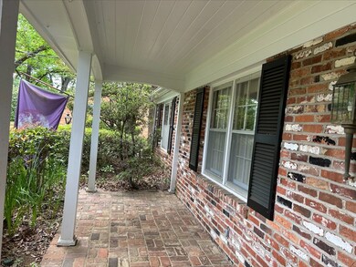 Brick laid Front Porch