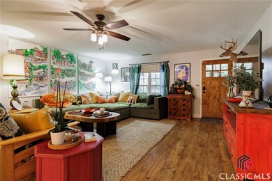Living room. Note the new front door.