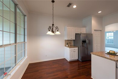 Freshly painted wall and cabinets...
