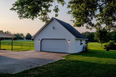 2-car detached garage with side exterior door