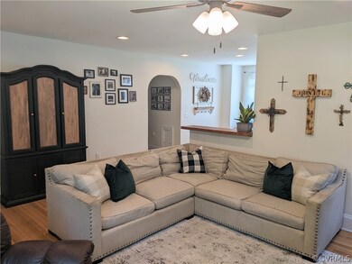 Living Room opens into Kitchen/Dining area