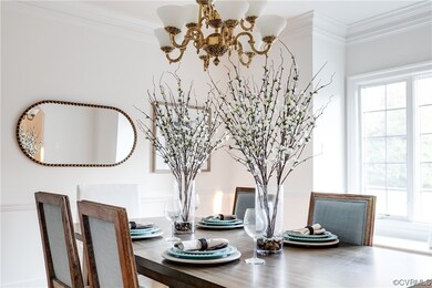 Dining room with view of front yard
